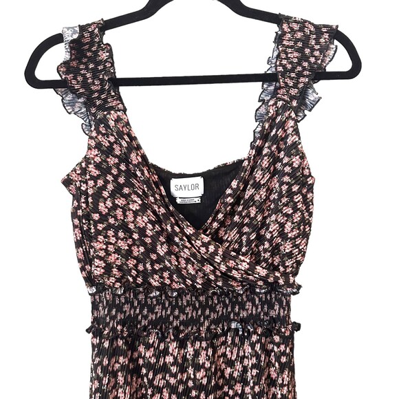 SAYLOR Claudette Wrap Midi Dress NWOT‎ Sz Medium - Picture 3 of 6